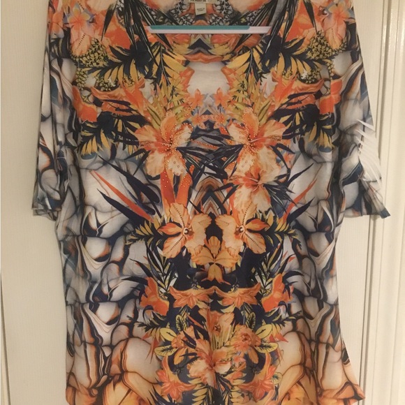 NWOT One World Women’s short Sleeve Top- 2X - Picture 1 of 14